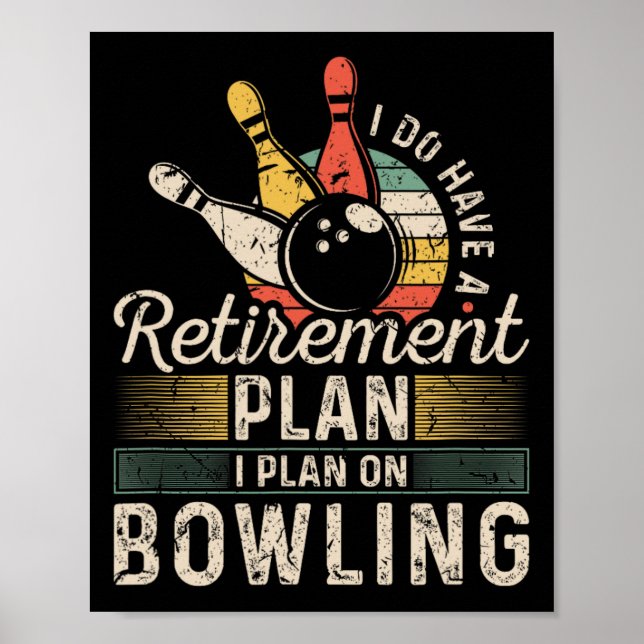 Pensionsplan Bowling Poster (Framsidan)