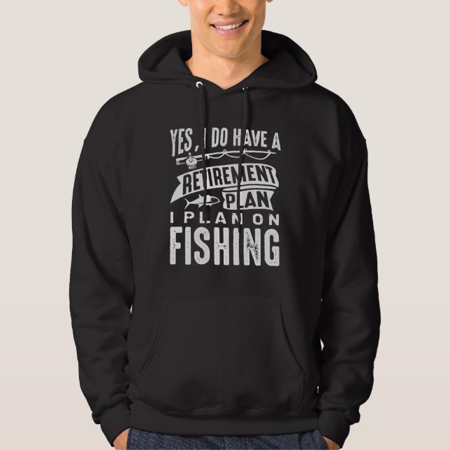 Pensionsplan Fiske Hoodie (Framsida)