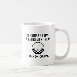 Pensionsplan Golfspel Kaffemugg