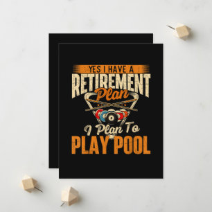 Pensionsplan Spela Pool - Biljardspelare Sporter Meddelande