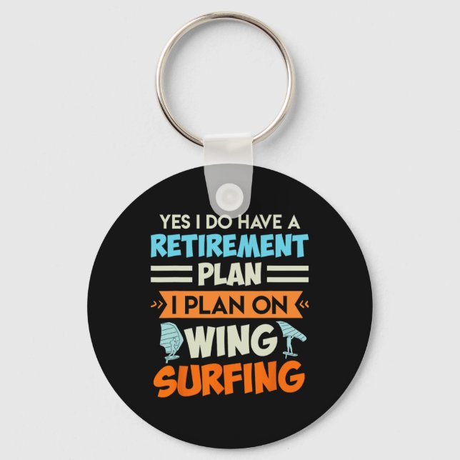 Pensionsplan Wing Surfing Wing Foil Wing Foil  Nyckelring (Framsida)