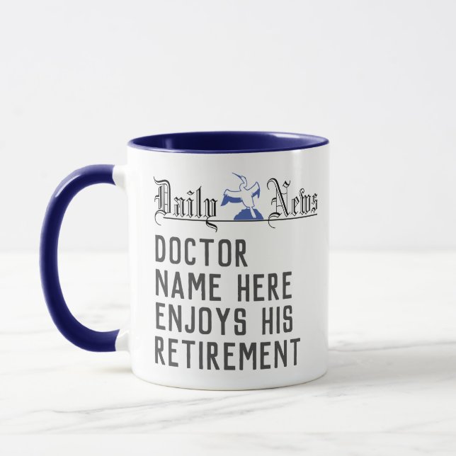Pensionspresent till läkare Kaffemugg (Vänster)