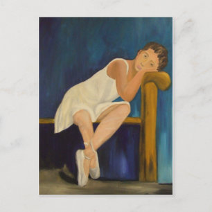 Pensive Ballerina Vykort
