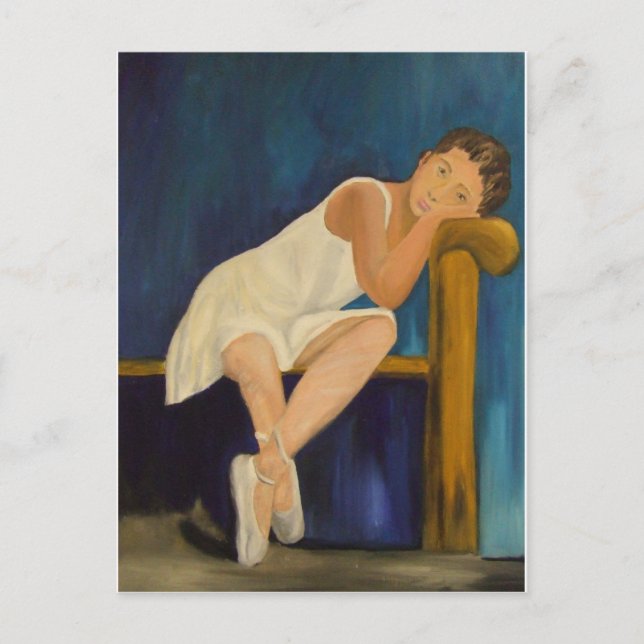 Pensive Ballerina Vykort (Framsida)
