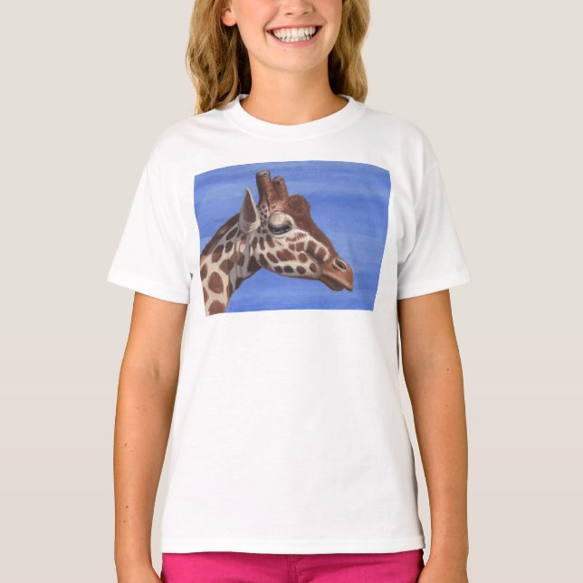 Pensive Giraffe T Shirt (Framsida)