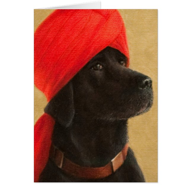 Pensive Maharaja 2010 Hälsningskort (Framsidan)