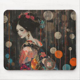 Pensive Woman i Kimono Musmatta