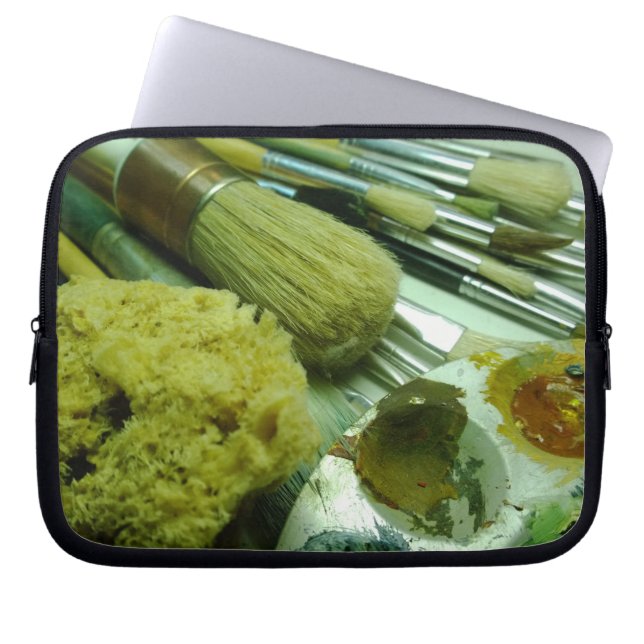 Penslar och måla laptop sleeve (Framsidan)