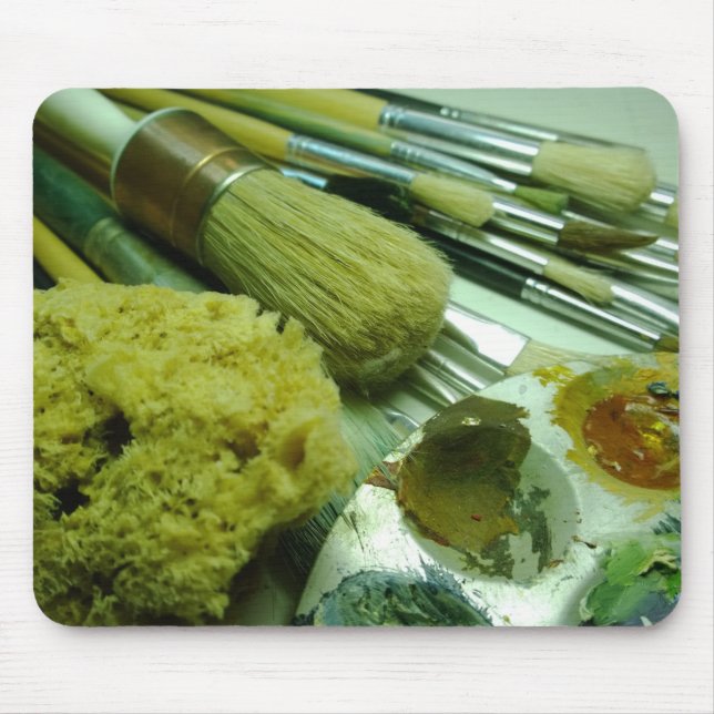 Penslar och måla musmatta (Framsidan)
