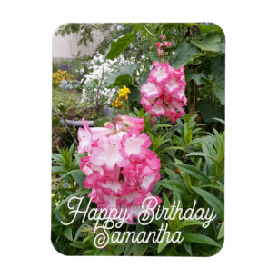 Penstemon Blomsterträdgård blommigt Birthday Magne Magnet