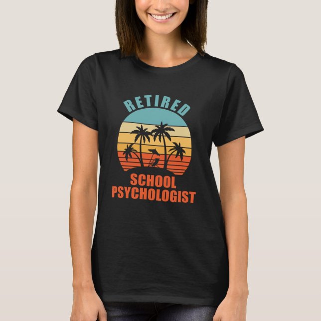 Pensykolog Lycklig Pension T Shirt (Framsida)
