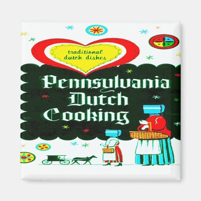 "PENSYLVANIA TYSK KOKKONST" MAGNET (Framsidan)