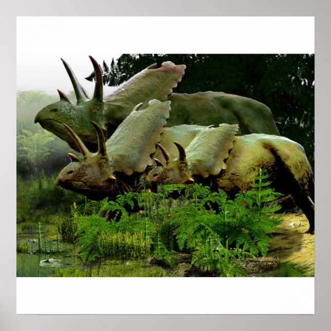 Pentaceratops från New mexico Poster (Framsidan)