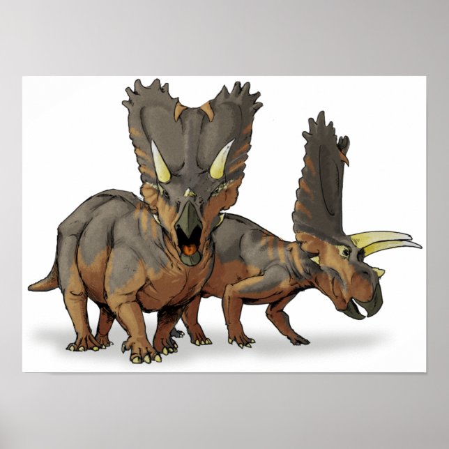 Pentaceratops - Late Cretaceous Dinosaur Poster (Framsidan)