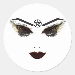 Pentacle Beauty Ansikte Ögonfransar & Mörka Läppar Runt Klistermärke