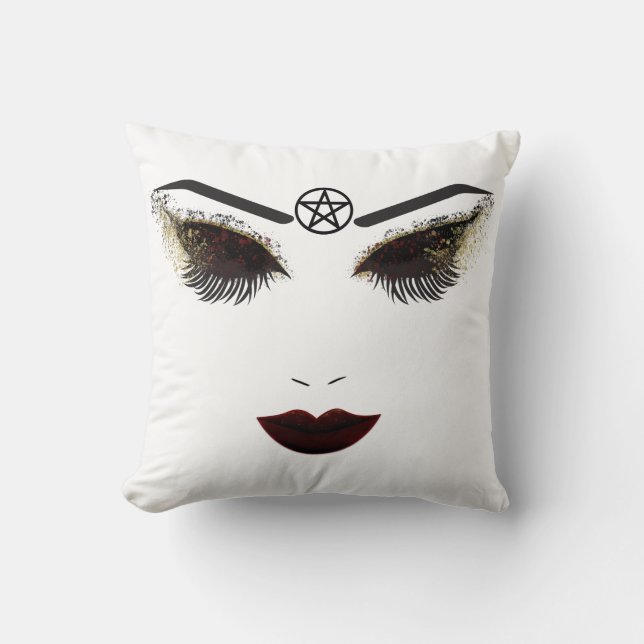 Pentacle Beauty Ögonfransar och mörka läppar Smink Kudde (Framsida)