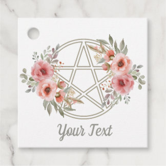 Pentacle-Blommigt för tyst läge Gåvor Etiketter