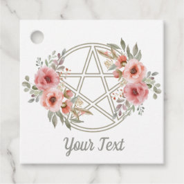 Pentacle-Blommigt för tyst läge Gåvor Etiketter