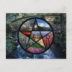 Pentacle Collage-vykort Vykort