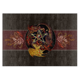 Pentacle-draken i Art nouveau, blankt vara