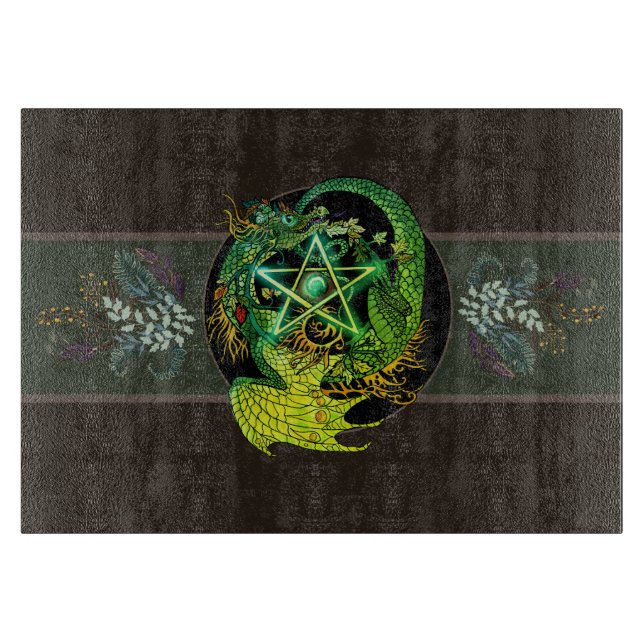 Pentacle-draken i Art nouveau, blankt vara (Framsidan)