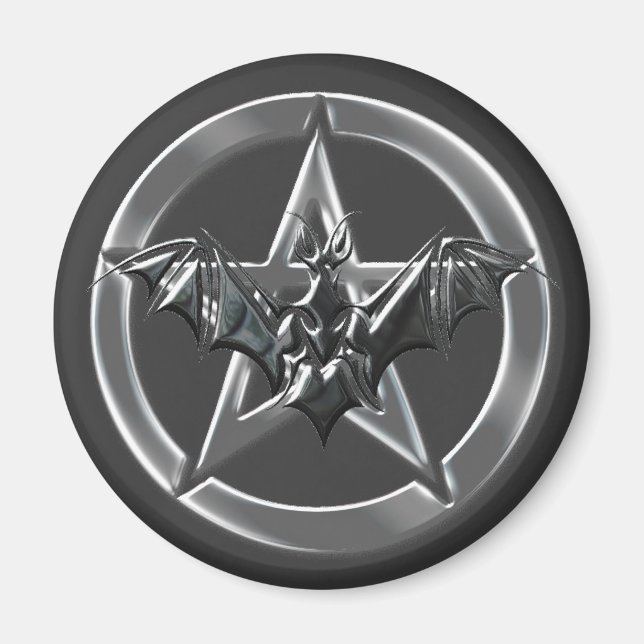 Pentacle Fladdermus Magnet (Framsidan)