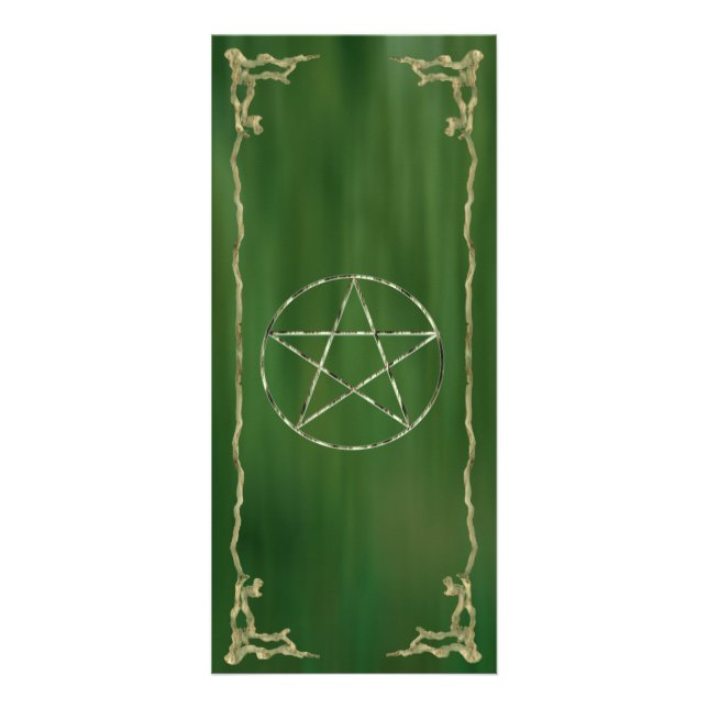 Pentacle i grönt reklamkort (Framsidan)