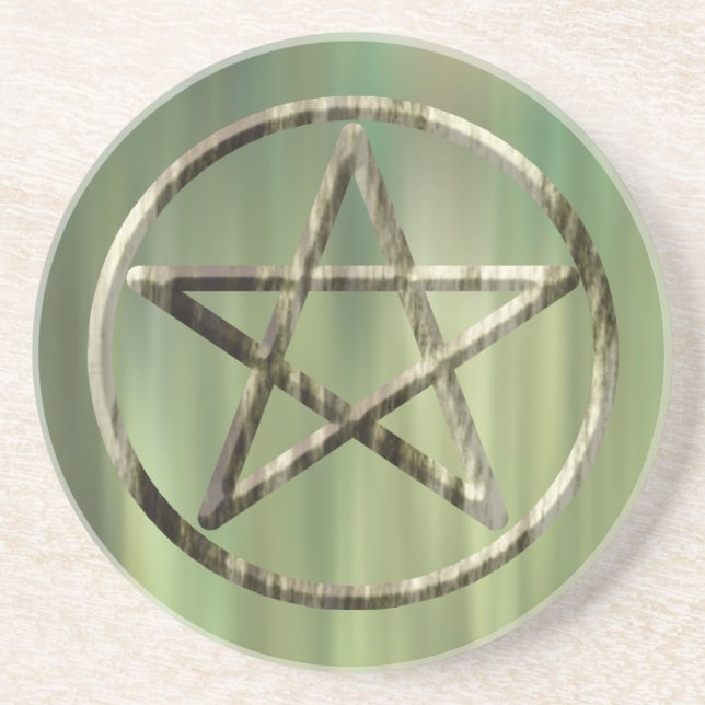 Pentacle i trä underlägg (Framsidan)