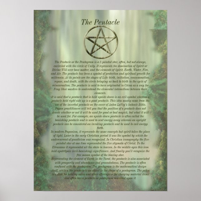 Pentacle i Wood Info Poster (Framsidan)