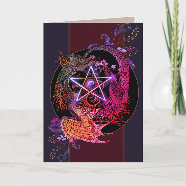 Pentacle-kort för Blanka är i Art nouveau Kort (Framsida)