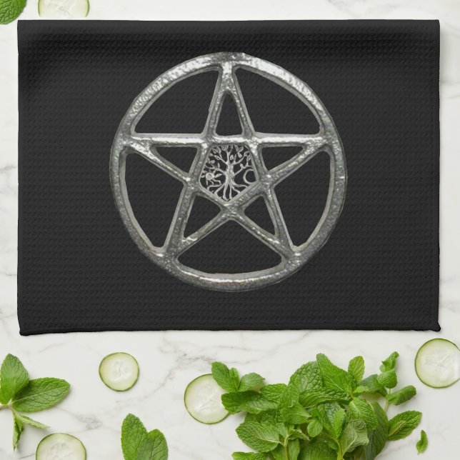 Pentacle Livets träd Kitchen Towel Kökshandduk (Vikta)
