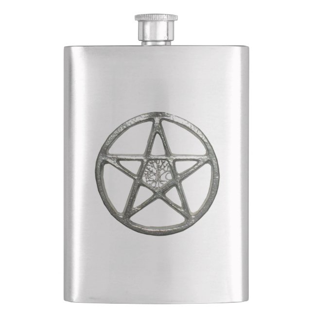 Pentacle Livets träd-kolv Fickplunta (Framsidan)
