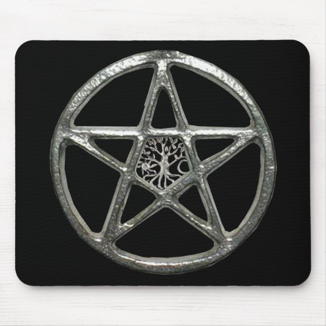 Pentacle Livets träd-musknapp Musmatta (Framsidan)