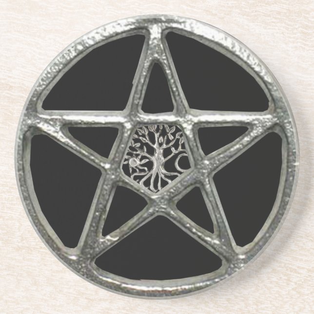 Pentacle Livets träd Underlägg Sandsten (Framsidan)