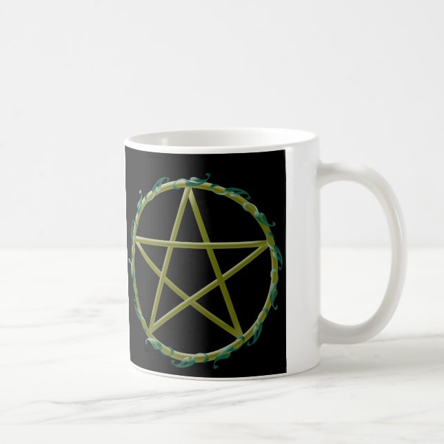 Pentacle med löv kaffemugg (Höger)
