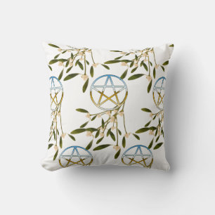 Pentacle med Mistletoe Kudde