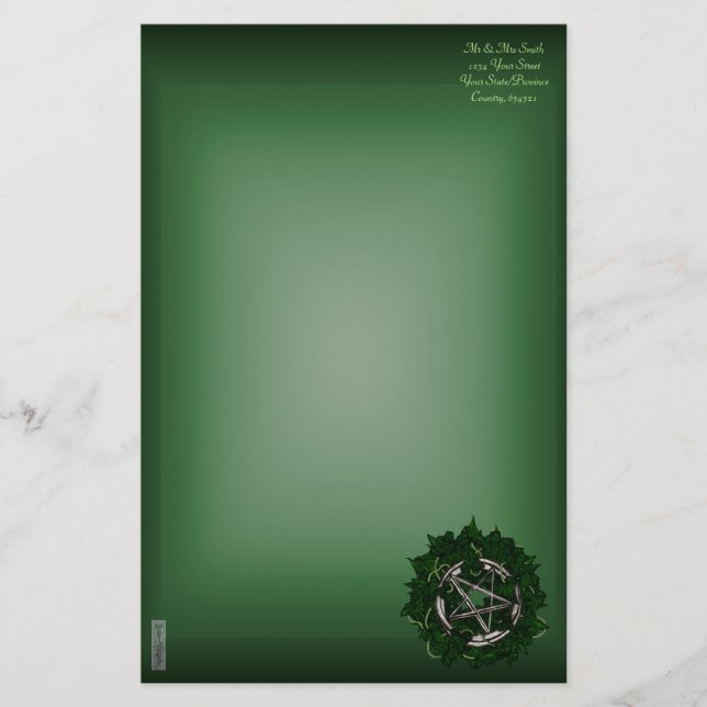 Pentacle och Ivy Brevpapper (Framsida)