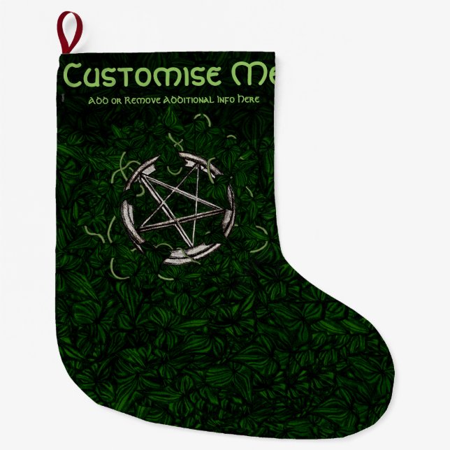 Pentacle och Ivy Stor Julstrumpa (Framsidan)