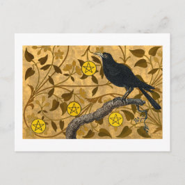 Pentacle Raven Vykort