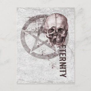 Pentacle Skull Vykort