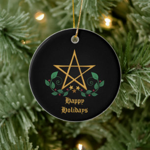 Pentacle Witchy Julgransprydnad Keramik