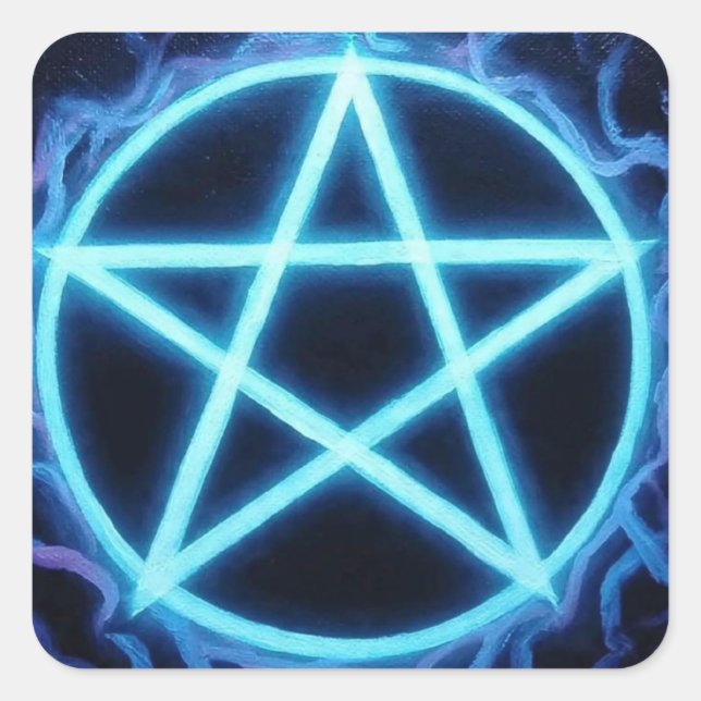Pentacles4Hedningar Fyrkantigt Klistermärke (Framsida)