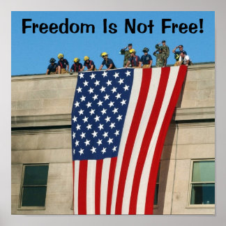 Pentagon 9 11 Flagga Poster
