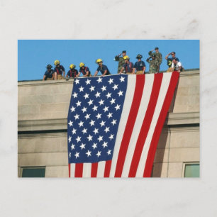 Pentagon 9/11 Flagga Vykort