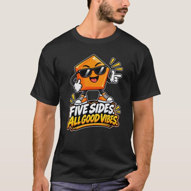 Pentagon — Fem Sidor God Vibration T Shirt (Framsida)