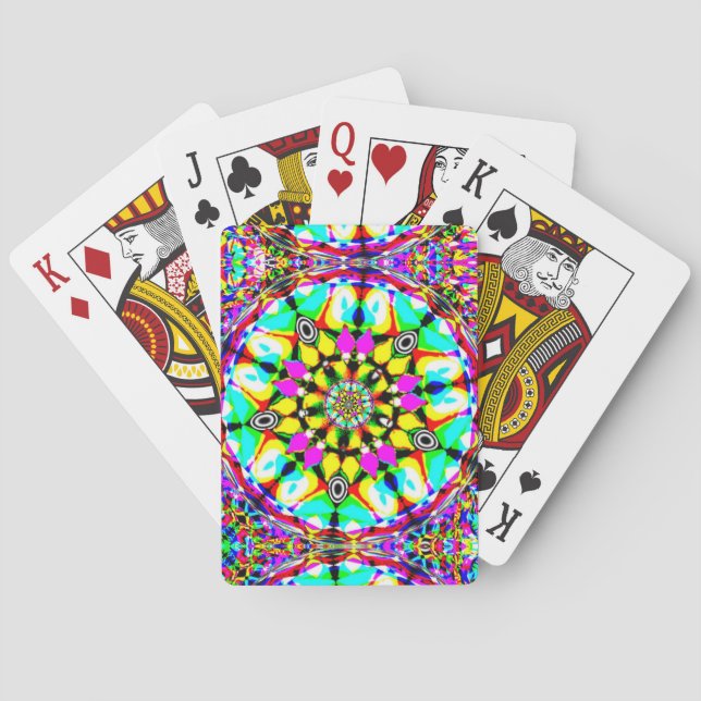 Pentagon kaleidoskop casinokort (Baksidan)