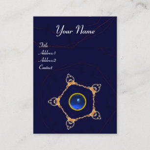 PENTAGON Monogram sapphire,blue Visitkort