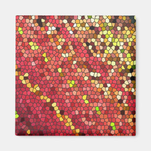 Pentagon mosaik magnet