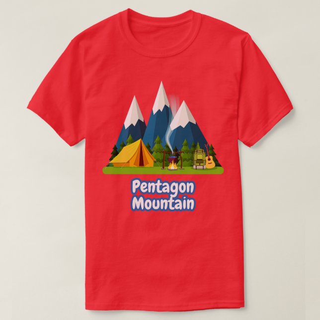 Pentagon Mountain T Shirt (Design framsida)
