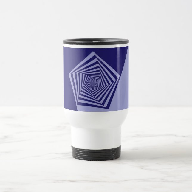 Pentagon Spiral Blues Mugg (Center)